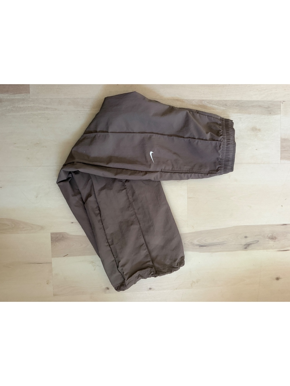 Nike Brown Athletic Wide Leg Track Pants Medium